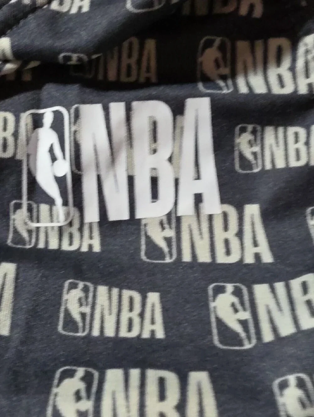 NBA Black and White All-Over Logo Tank & Shorts Set
